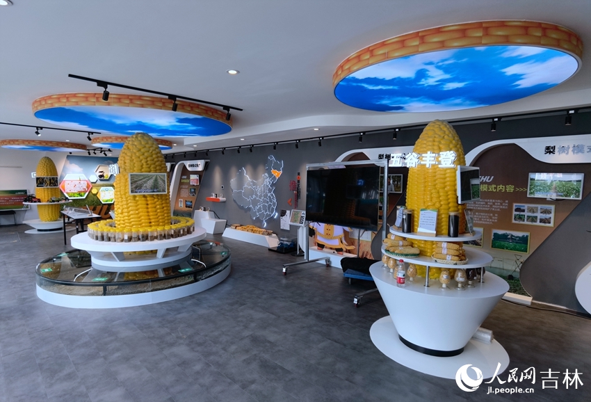 四平市優質玉米產品展廳。人民網 李洋攝
