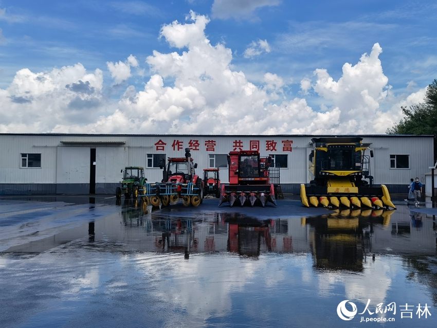 梨樹縣盧偉農機農民專業合作社。人民網 李洋攝