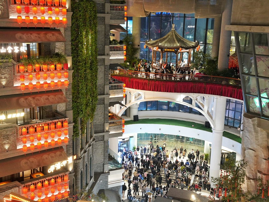 長春“這有山”文旅小鎮人氣十足。人民網 李洋攝