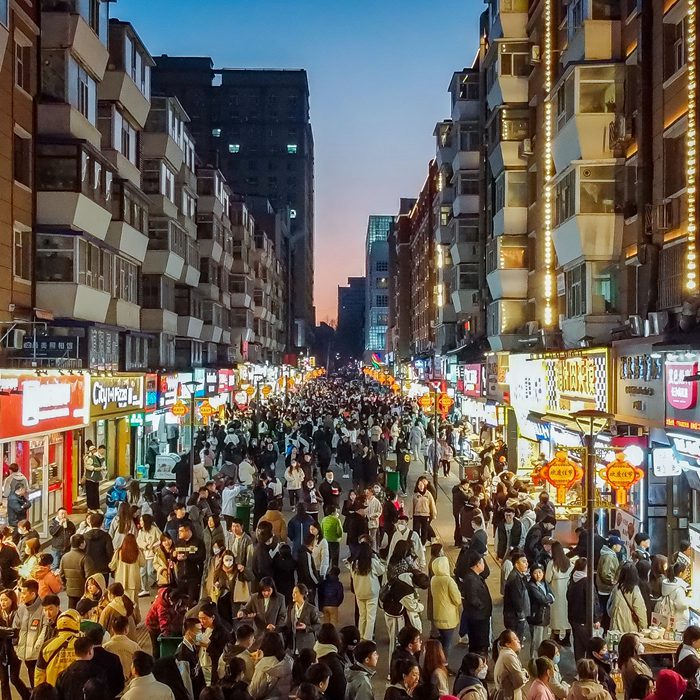 長春桂林路商業街區。鐘源 攝