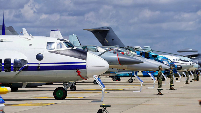 地面靜態展示。人民網記者李洋 攝