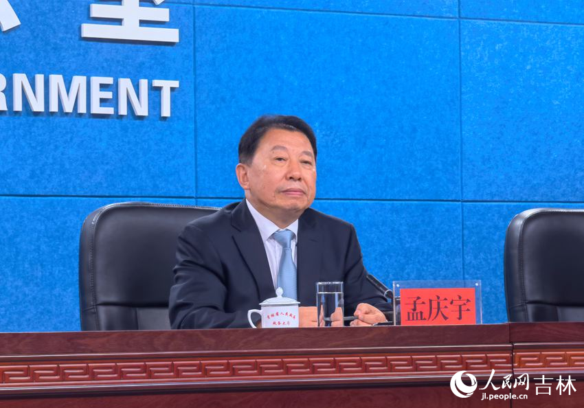 吉林省商務廳一級巡視員孟慶宇。人民網記者 馬俊華攝