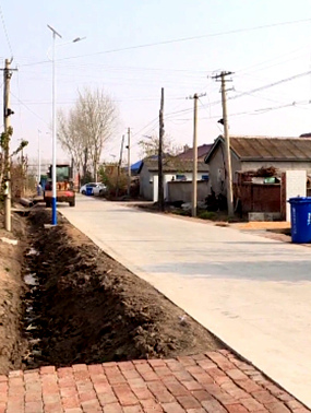 大青咀鎮整修道路沿線