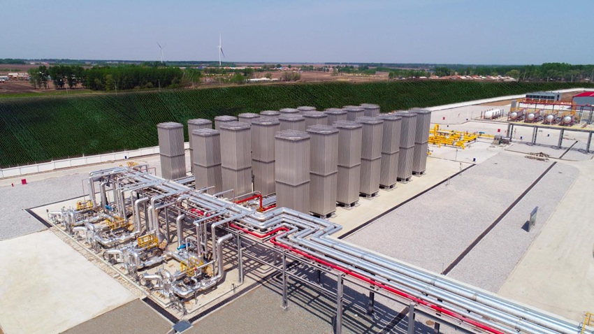 LNG項目汽化區。（資料圖片 長天集團供圖）