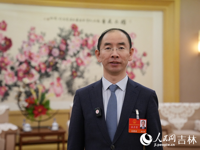 長春市人大代表、吉林大學白求恩第二醫院院長秦彥國。人民網記者 李洋攝