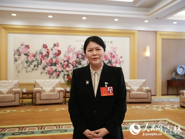 長春市人大代表、南關區委書記魯月。人民網記者 李洋攝