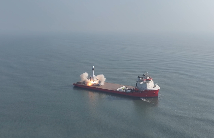 發射現場。安迪 王可琪攝