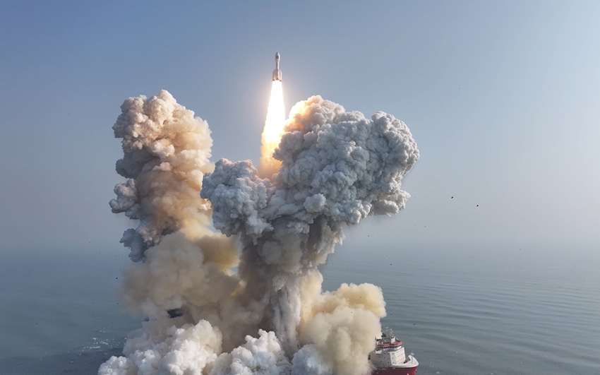 發射現場。安迪 王可琪攝