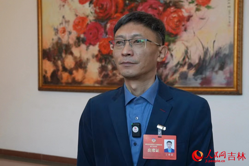 吉林省政協委員、吉林大學經濟學院副教授丁肇勇。人民網記者 李洋攝