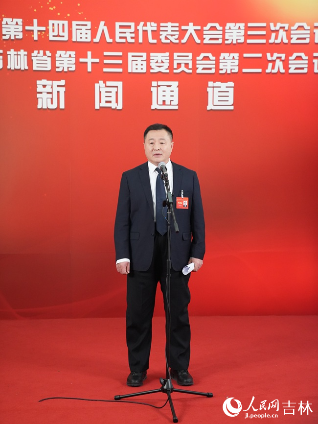 吉林省委農辦主任、省農業農村廳廳長、省鄉村振興局局長李德明。人民網記者 李洋攝