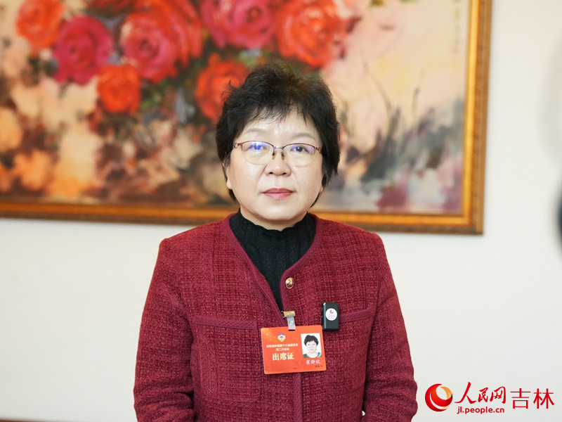 吉林省政協委員、中興華會計師事務所主任崔靜欣。人民網記者 李洋攝