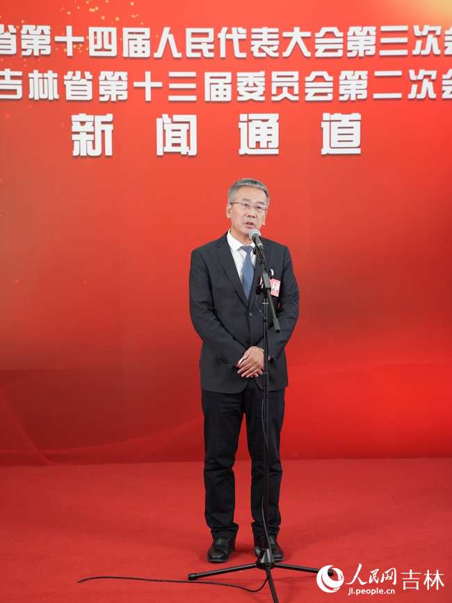 吉林省發展和改革委員會主任張志新。人民網記者 李洋攝