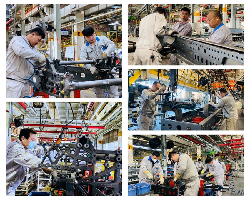 解放車間生產大干火熱氛圍