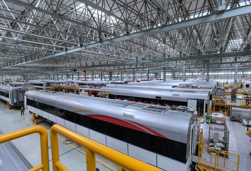 中車長春軌道客車股份有限公司整裝車間。人民網記者 李洋攝（資料圖片）