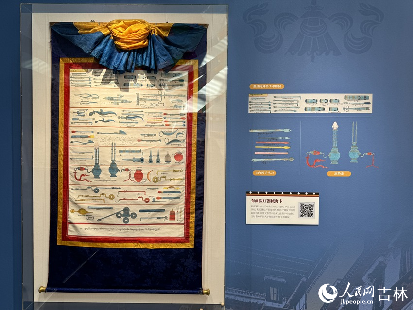 布畫醫療器械唐卡。人民網記者 李思玥攝