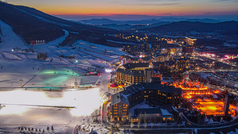 萬科松花湖滑雪度假區。萬科松花湖滑雪度假區供圖