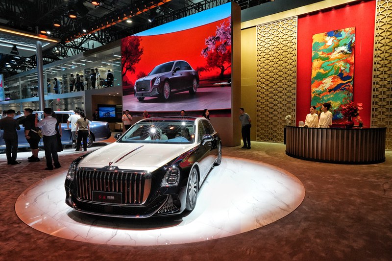 一汽紅旗金葵花展廳。人民網記者 李洋攝