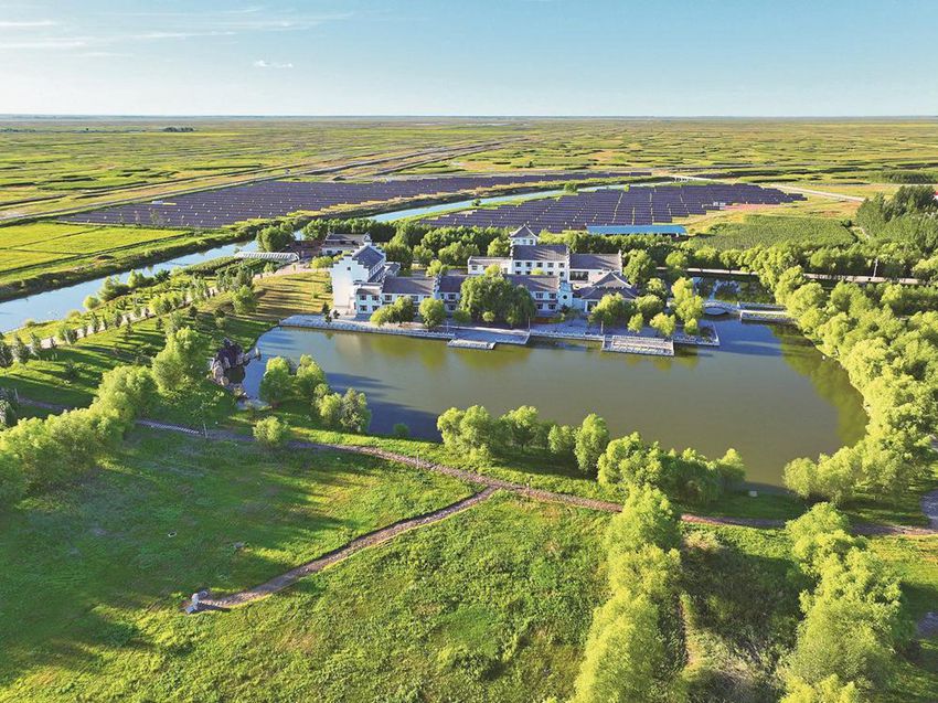 以引嫩入白供水工程為依托，集自然景觀與人文景觀于一體的嫩水韻白風景區。潘晟昱攝