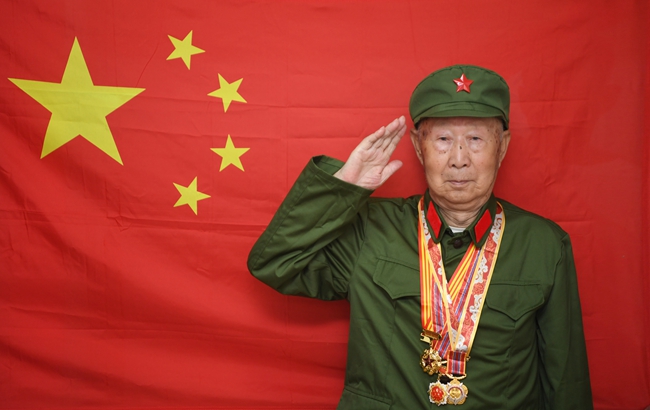 老兵朱萬金。