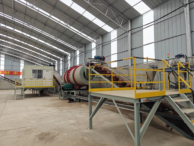 育苗基質生產線。