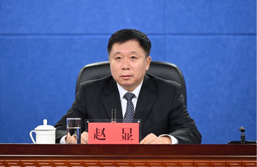 長春市副市長趙顯發言。（吉林發布）