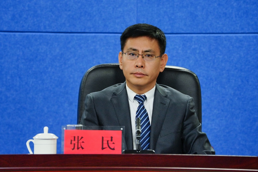 長春市蓮花山度假區管委會副主任張民。（吉林發布）