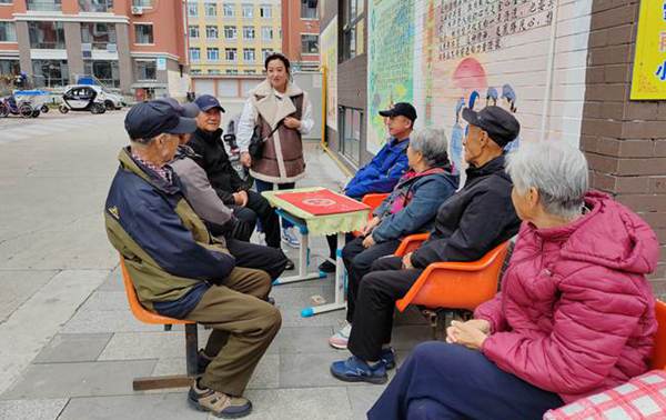 敦化市渤海街道紅旗社區：筑桿暖民心 曬出幸福感