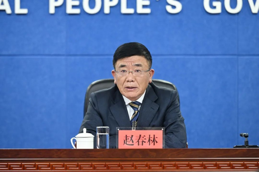 吉林省人社廳副廳長趙春林。（吉林發布）