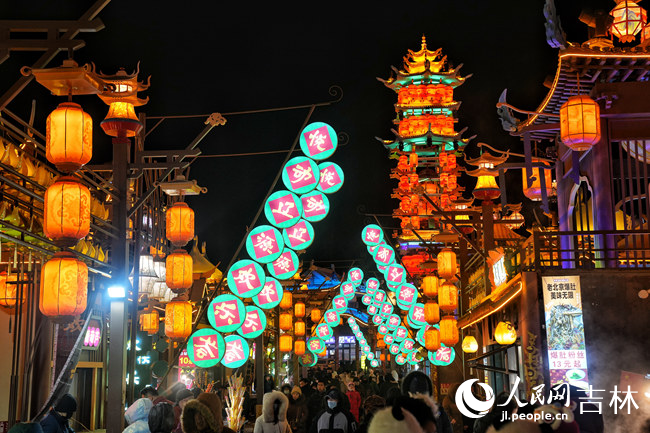 長春桂林路商業街區。人民網 李洋攝