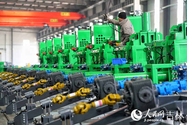 吉林天朗農機裝配車間。人民網記者 李洋攝