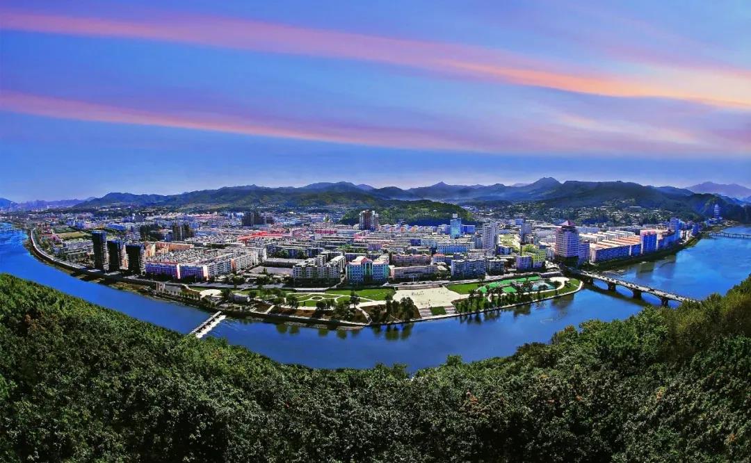 俯瞰通化市。圖片來源：通化市人民政府網站