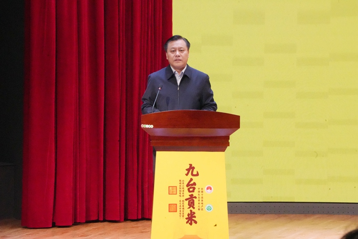 吉林省糧食和物資儲備局黨組書記、局長柴冠。人民網記者 李洋攝