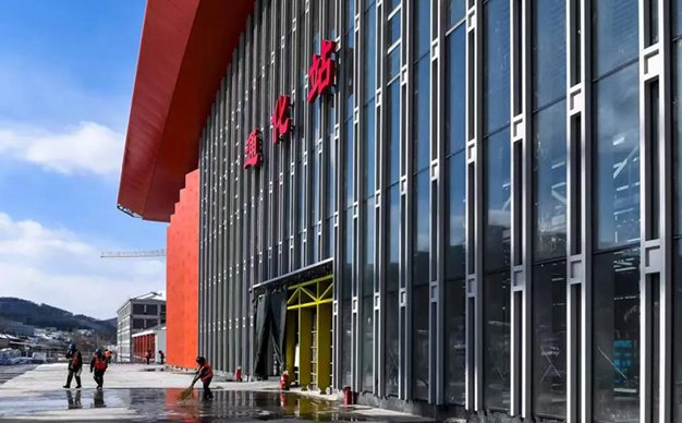 沈佳高鐵沈白段通化站快速推進 沖刺4月底竣工