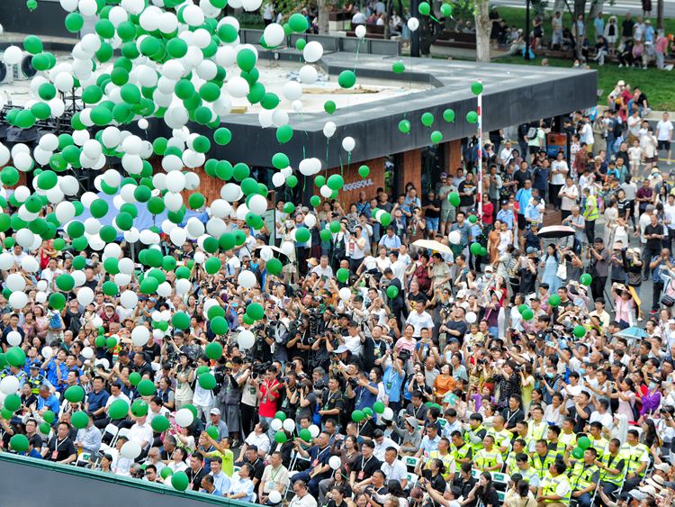 展館開館吸引了大批游客前來打卡。人民網記者 李洋攝