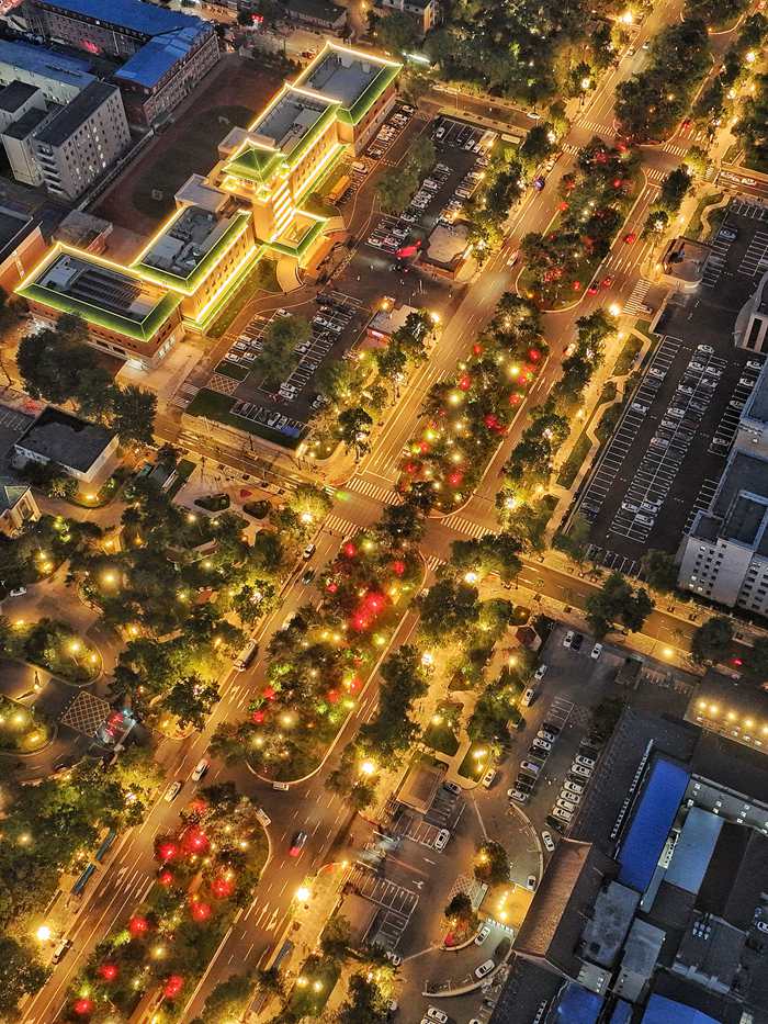 新民大街夜景。人民網記者 李洋攝