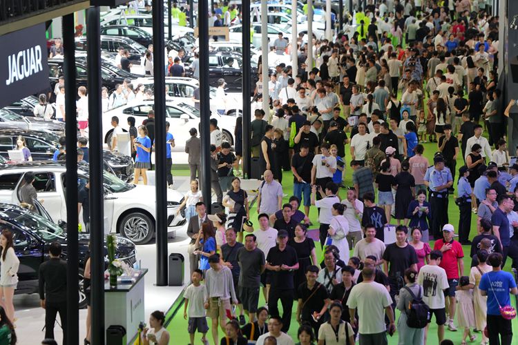 博覽會現場人流如織。人民網記者 李洋攝