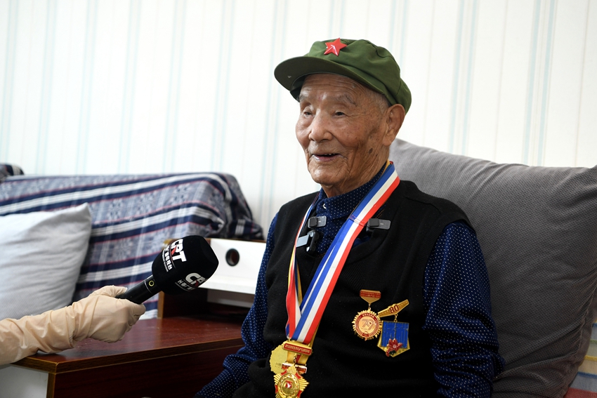 抗戰老兵劉慶恩。