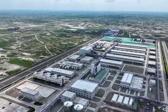 吉林大安風光制綠氫合成氨一體化示范項目。人民網記者 李洋攝