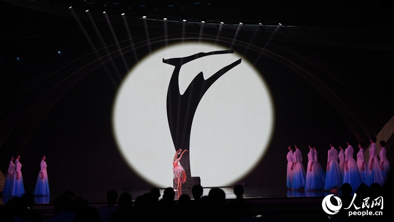 中國長春電影節“金鹿獎”標識。（資料照片）人民網記者 李洋攝