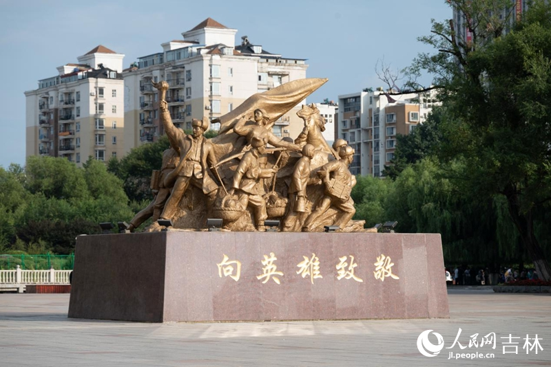 四平戰役紀念館外雕塑