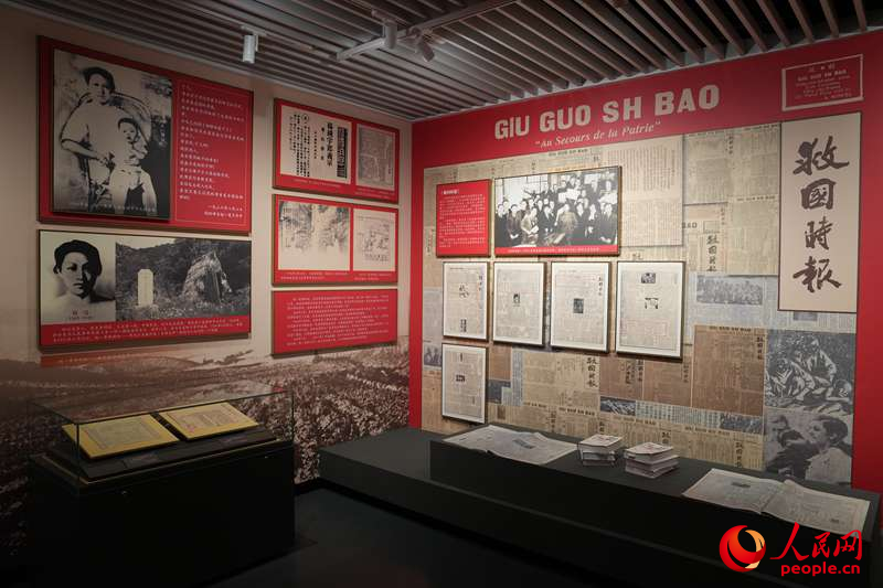 吉林省近現代史展覽第五部分“十四年抗日戰爭”展區。人民網記者 李洋攝