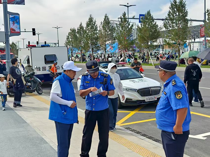 長春市城市管理局實施網格管理，安排執法人員分區管控。長春市城市管理局供圖
