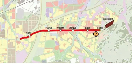 長春地鐵2號線東延工程開通運營。圖片來源：長春軌道交通集團微信公眾號