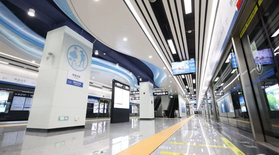 林溪大街站。圖片來源：長春軌道交通集團微信公眾號