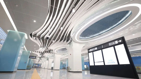 霧開河大街站。圖片來源：長春軌道交通集團微信公眾號