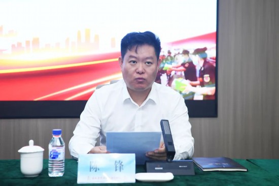 白城市副市長、公安局局長陳鋒在培訓會上致辭